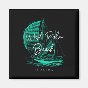 West Palm Beach Sailboat  Magnet