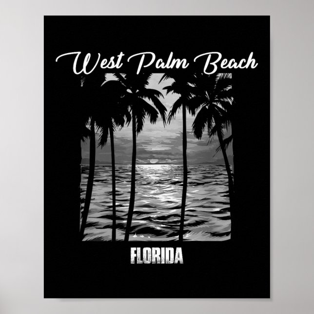 West Palm Beach Souvenir - Florida Reminder _1  Poster (Front)