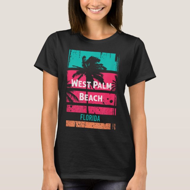 West Palm Beach Souvenir - Florida Reminder  T-Shirt (Front)