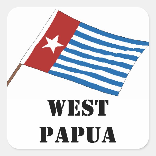 West Papua Morning Star Flag Sticker (Front)