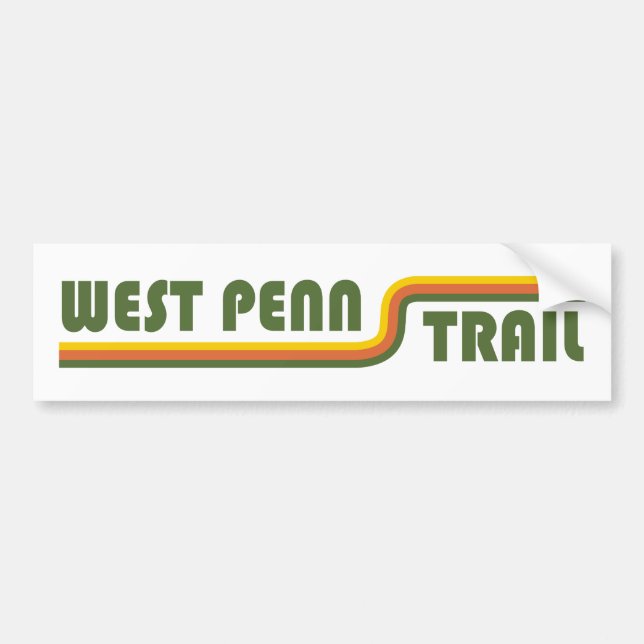 West Penn Trail Pennsylvania Bumper Sticker (Front)