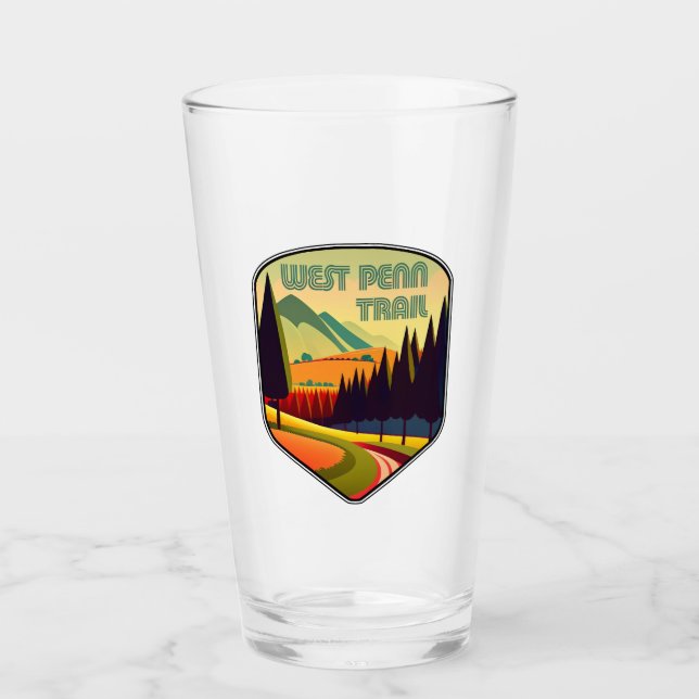 West Penn Trail Pennsylvania Colours Glass (Front)