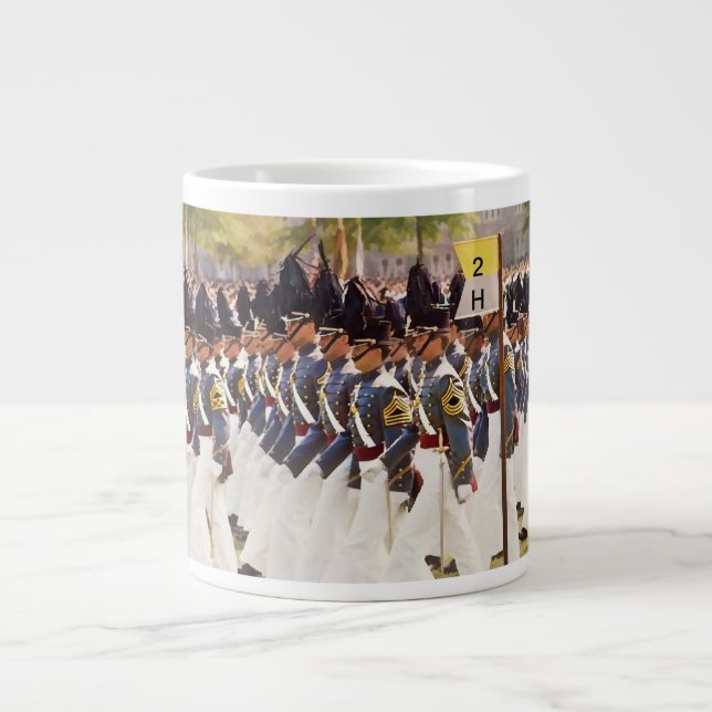 West Point Cadets Customizable Text Large Coffee Mug (Front)