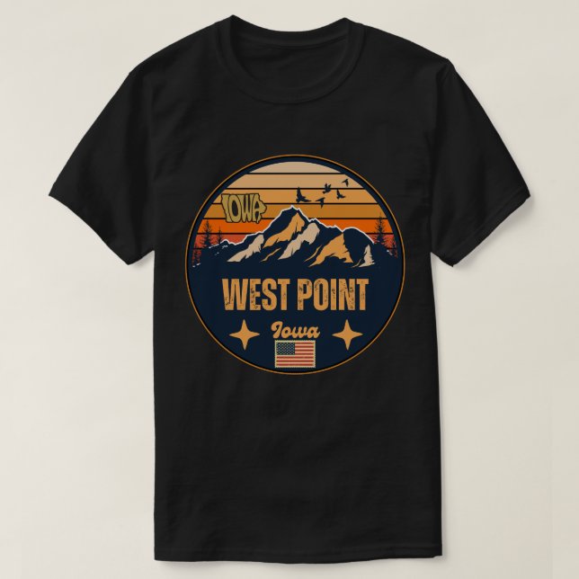 West Point, Iowa T-Shirt (Design Front)