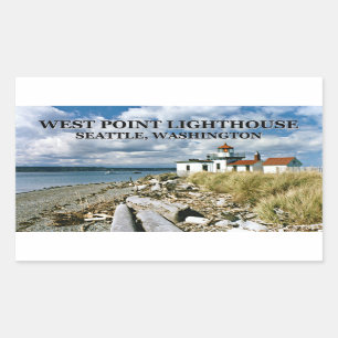 West Point Lighthouse, Seattle Washington Sticker