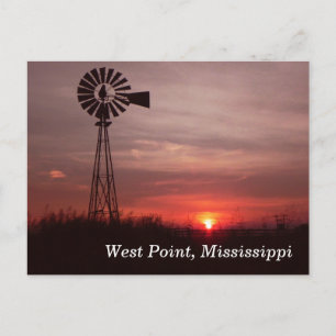 West Point, Mississippi postcard