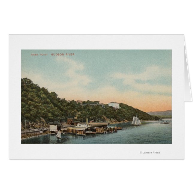 West Point, NY - View of Harbour on Hudson River (Front Horizontal)