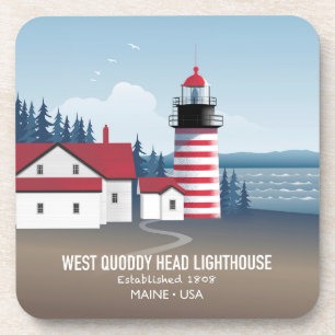 West Quoddy Head Lighthouse Coaster