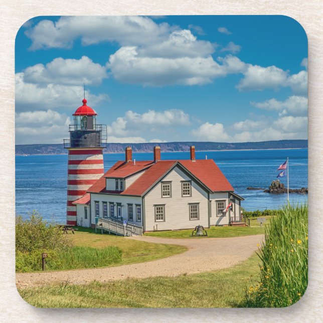 West Quoddy Head Lighthouse, Lubec, Maine Coaster (Front)
