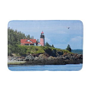 West Quoddy Head Lighthouse, Maine Bath Mat