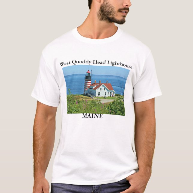 West Quoddy Head Lighthouse, Maine T-Shirt (Devant)