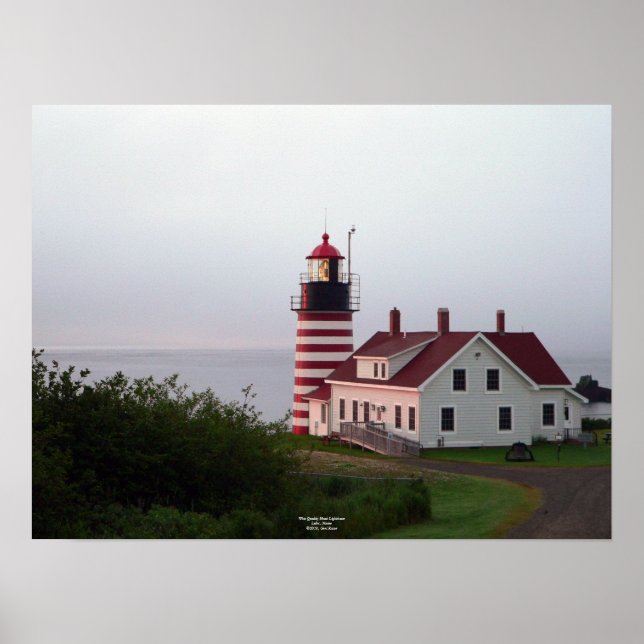West Quoddy Head Lighthouse Poster (Front)
