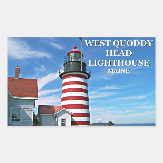 West Quoddy Head Lighthouse, Stickers Maine (Devant)
