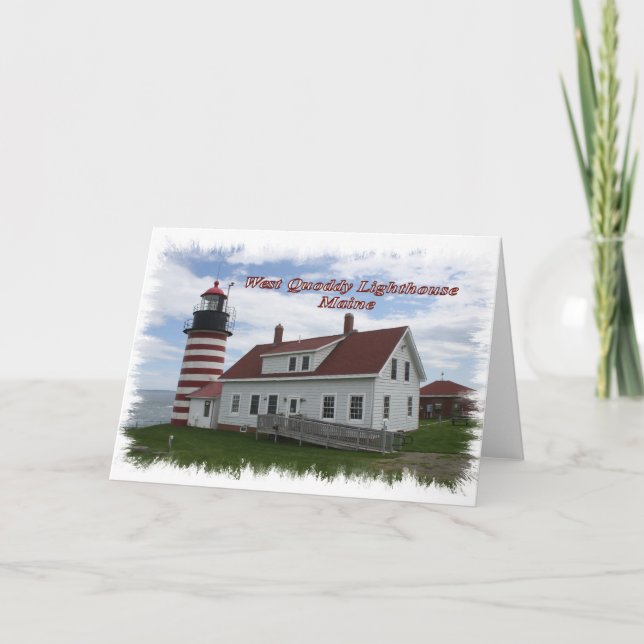 West Quoddy Lighthouse - Maine Card (Front)