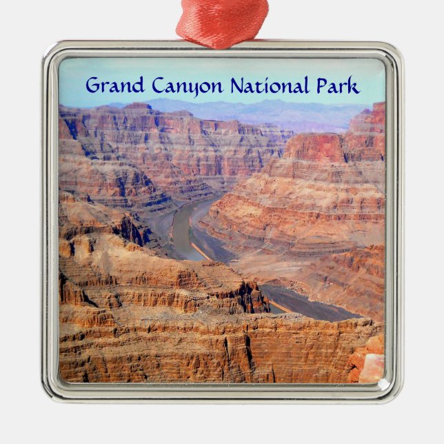 West Rim Grand Canyon National Park Metal Ornament (Front)