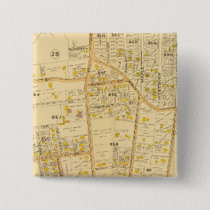 West Roxbury, Massachusetts 2 Inch Square Button