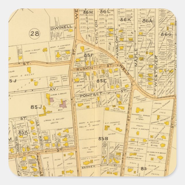 West Roxbury, Massachusetts 2 Square Sticker (Front)