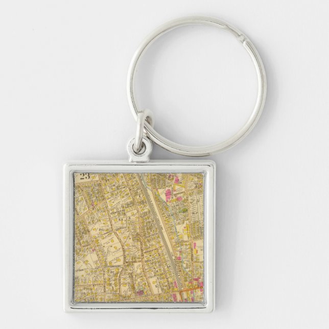 West Roxbury, Massachusetts 3 Keychain (Front)