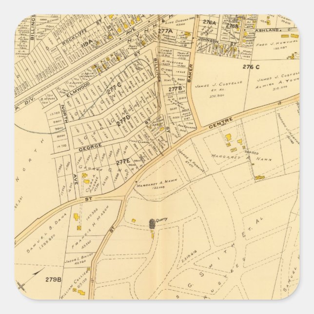 West Roxbury, Massachusetts 9 Square Sticker (Front)
