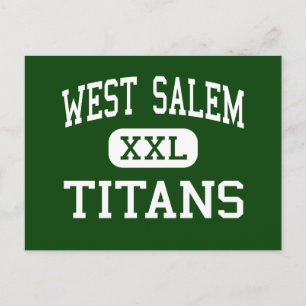 West Salem - Titans - High School - Salem Oregon Postcard