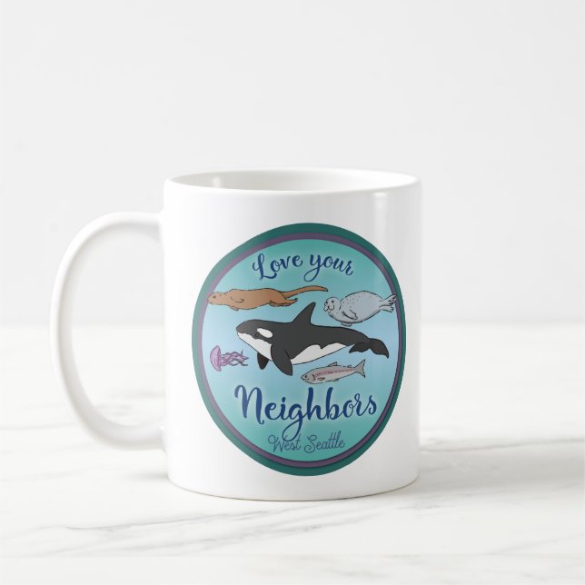 West Seattle "Love your neighbours" cup (Left)