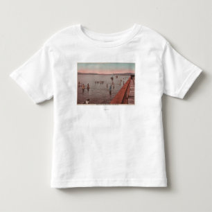 West Seattle, WA - Bathing at Coney Island Beach Toddler T-shirt