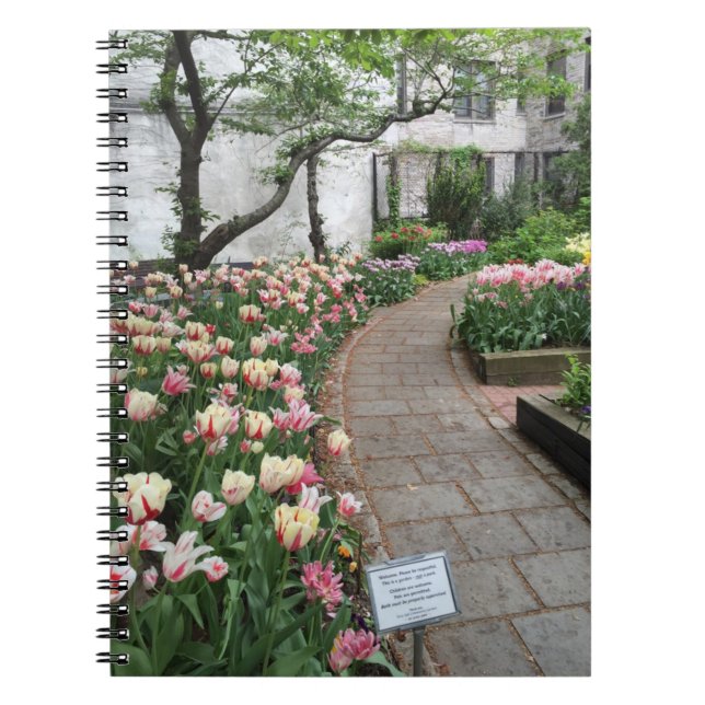 West Side Community Garden Tulip New York City NYC Notebook (Front)