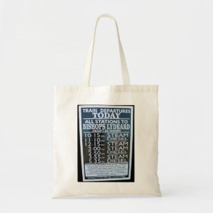West Somerset Railway, Minehead station timetable Tote Bag