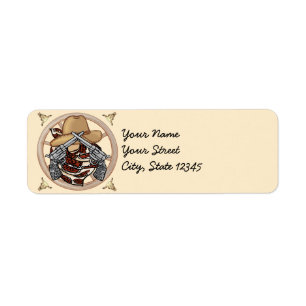 West Texas Cowboy address Labels