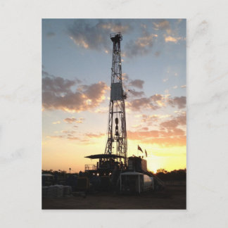 West Texas Drilling Rig Postcard