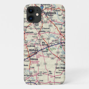 West Texas Map iPhone 11 Case