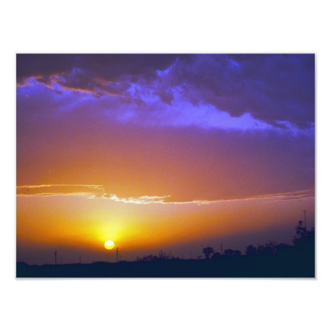 West Texas Sunset #2 Photo Print (Front)