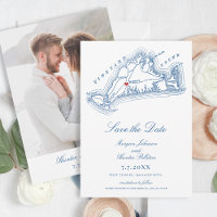 West Tisbury MA Elegant Navy Blue Wedding