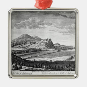 West View of the City of Edinburgh, 1753 Metal Ornament