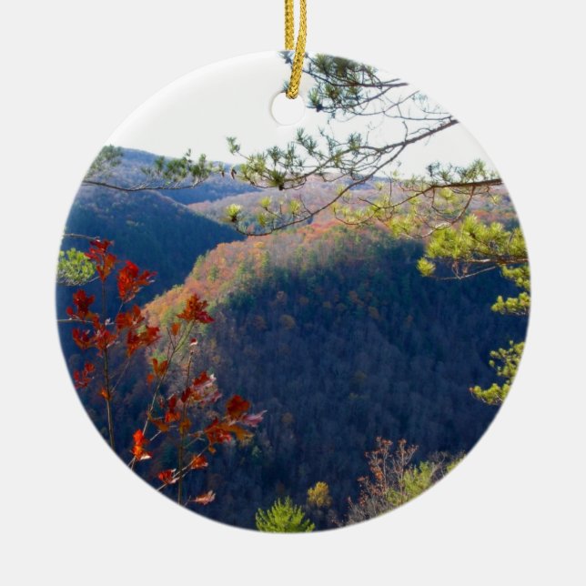 West view of the Pa Grand Canyon.JPG Ceramic Ornament (Front)