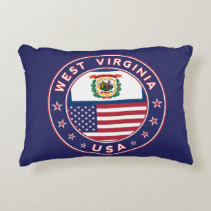 West Virginia Accent Pillow