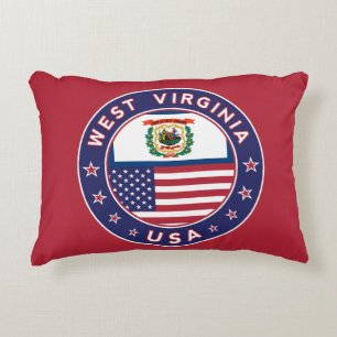 West Virginia Accent Pillow