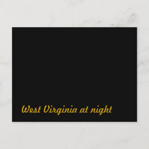 West Virginia at night Postcard