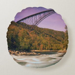 West Virginia, Babcock State Park Round Pillow
