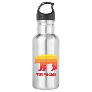 West Virginia Bear 532 Ml Water Bottle