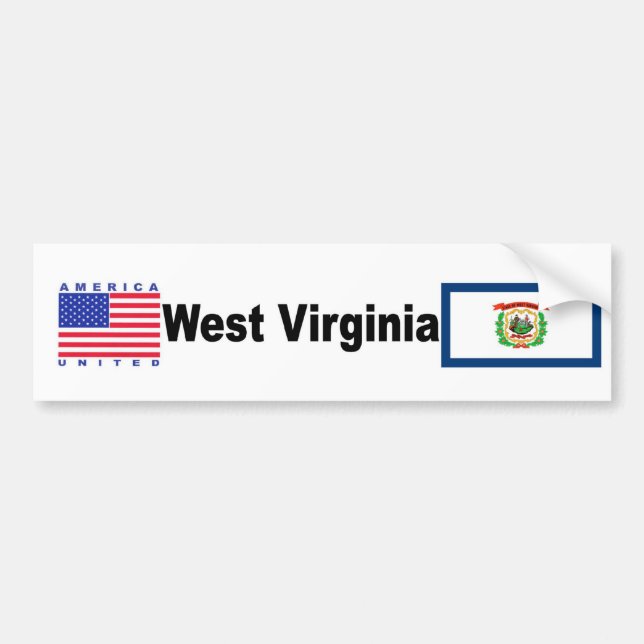 West Virginia Bumper Sticker (Front)