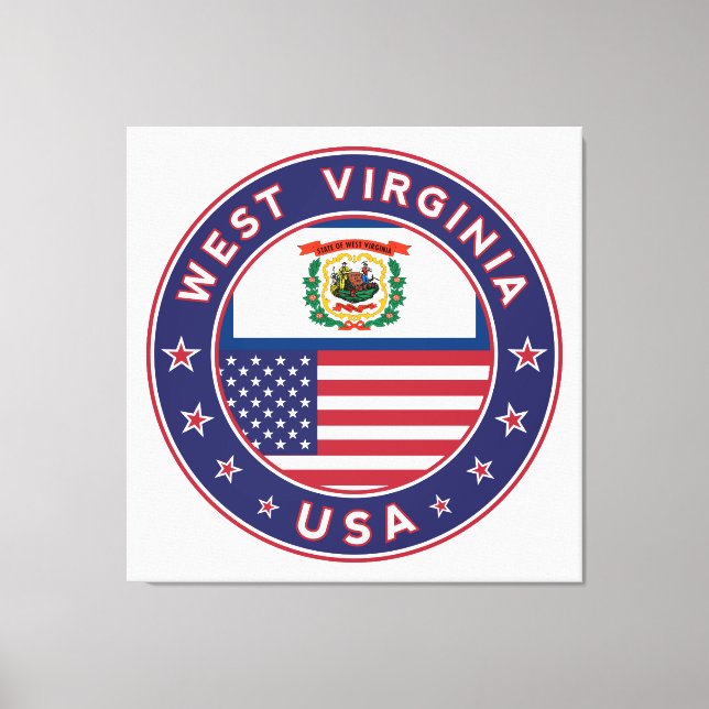 West Virginia Canvas Print (Front)