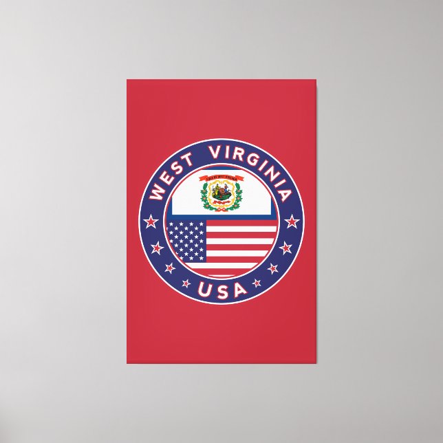 West Virginia Canvas Print (Front)