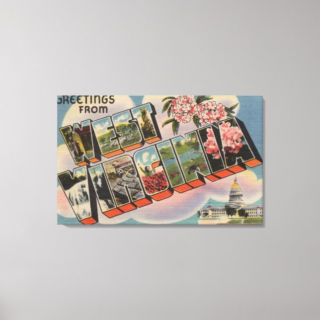 West Virginia (Capital Building) Canvas Print (Front)