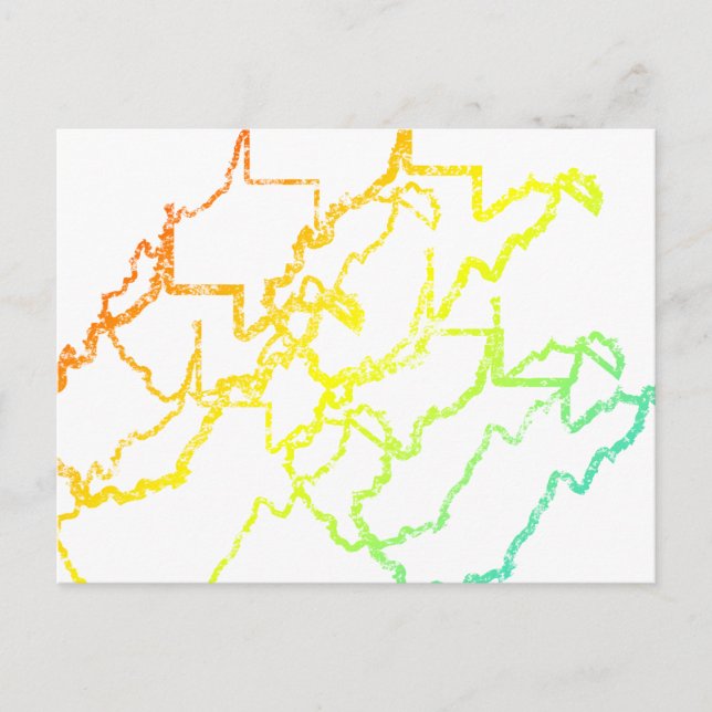 west virginia chill blur postcard (Front)