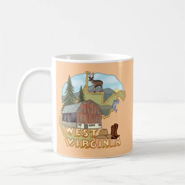 West Virginia Coffee Mug (Left)