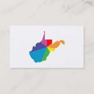 west virginia colour burst business card