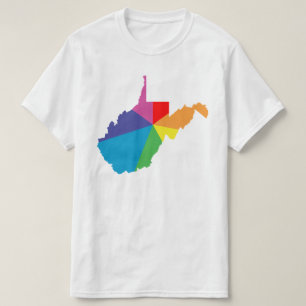 west virginia colour burst T-Shirt