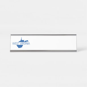 West Virginia Desk Name Plate