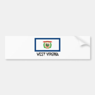 West Virginia Flag Bumper Sticker